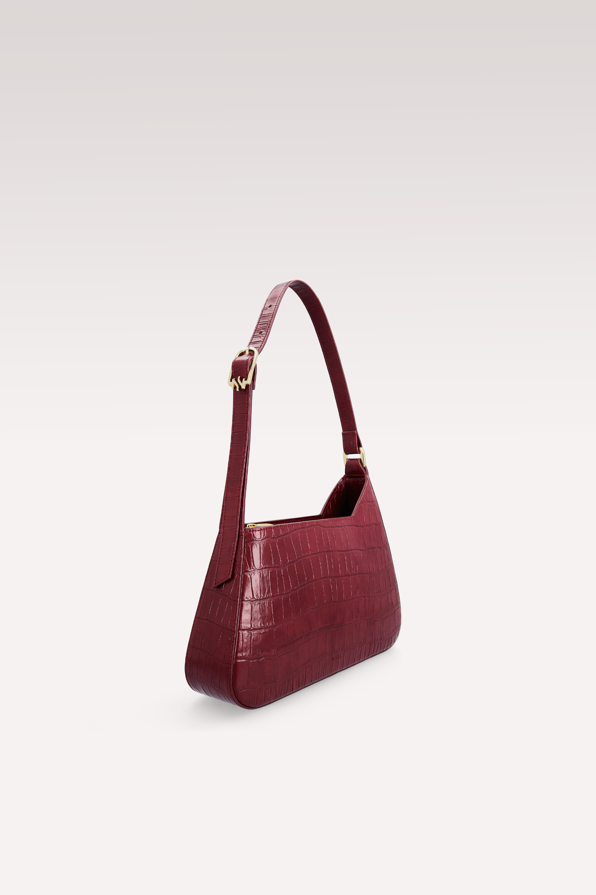 BORSA A TRACOLLA DALIA IN PELLE GOFFRATA COCCO CHERRY