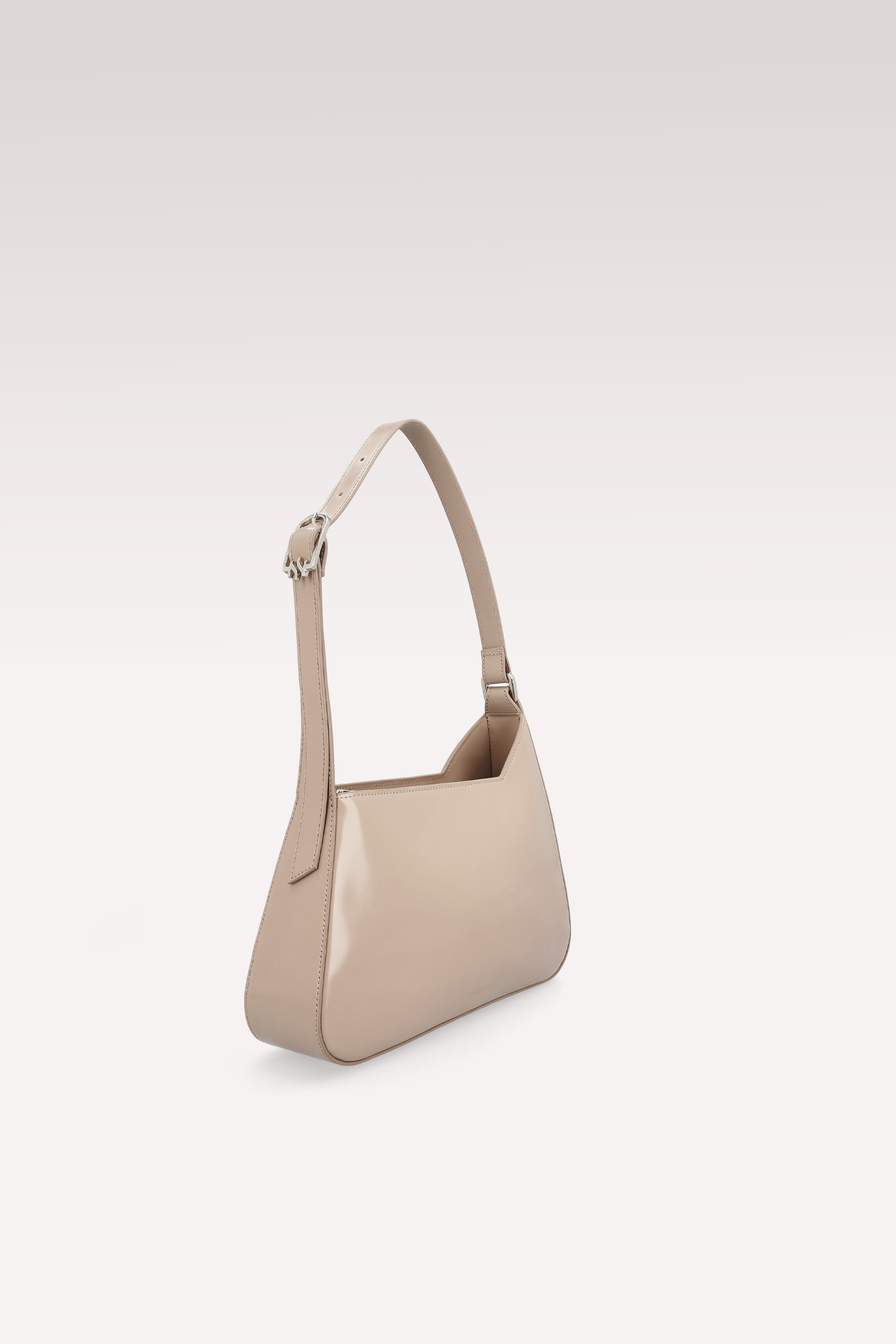 BORSA A TRACOLLA DALIA IN PELLE SEMI VERNICIATA TAUPE